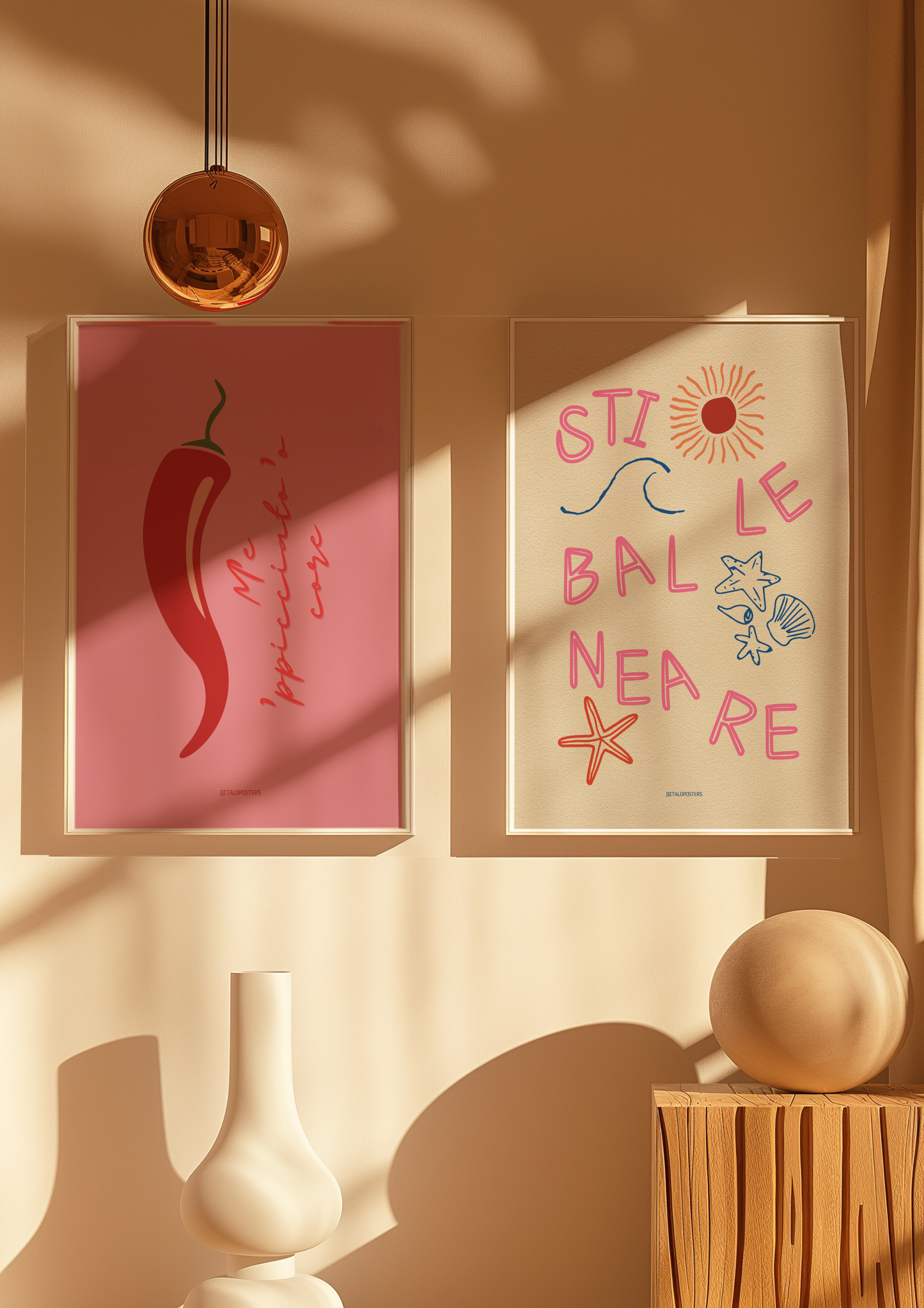 Poster Italiano - Stile Balneare
